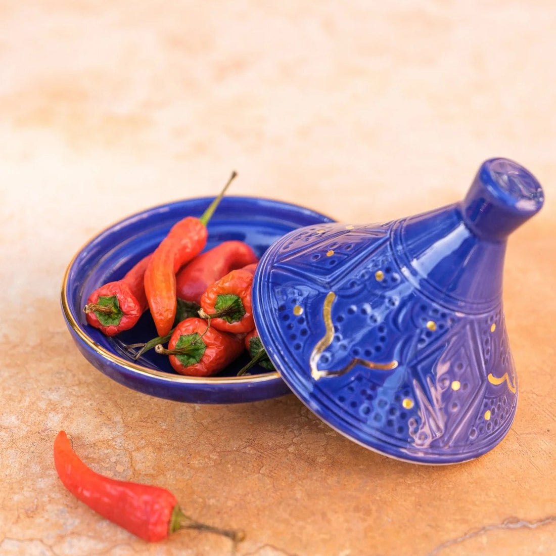 طاجن ميني بلدي - أزرق ملكي