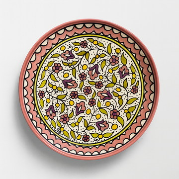 Large Floral Plate (26 cm) - Pink Blush
