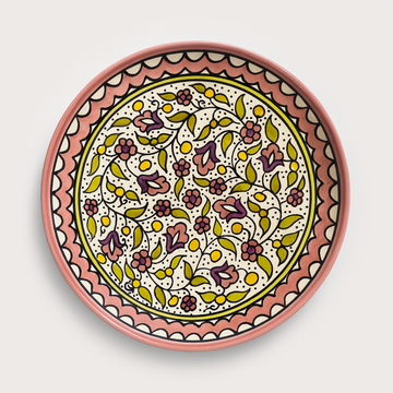 Small / Large Floral Plate (18 or 26 cm) - Pink Blush