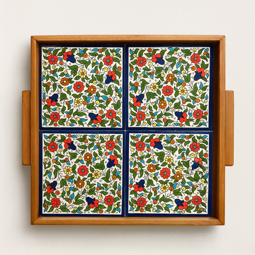 Medium Floral Serving Tray (30 cm)