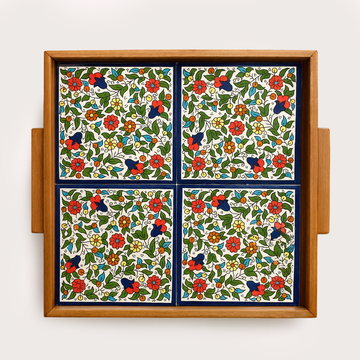 Medium Floral Serving Tray (30 cm)