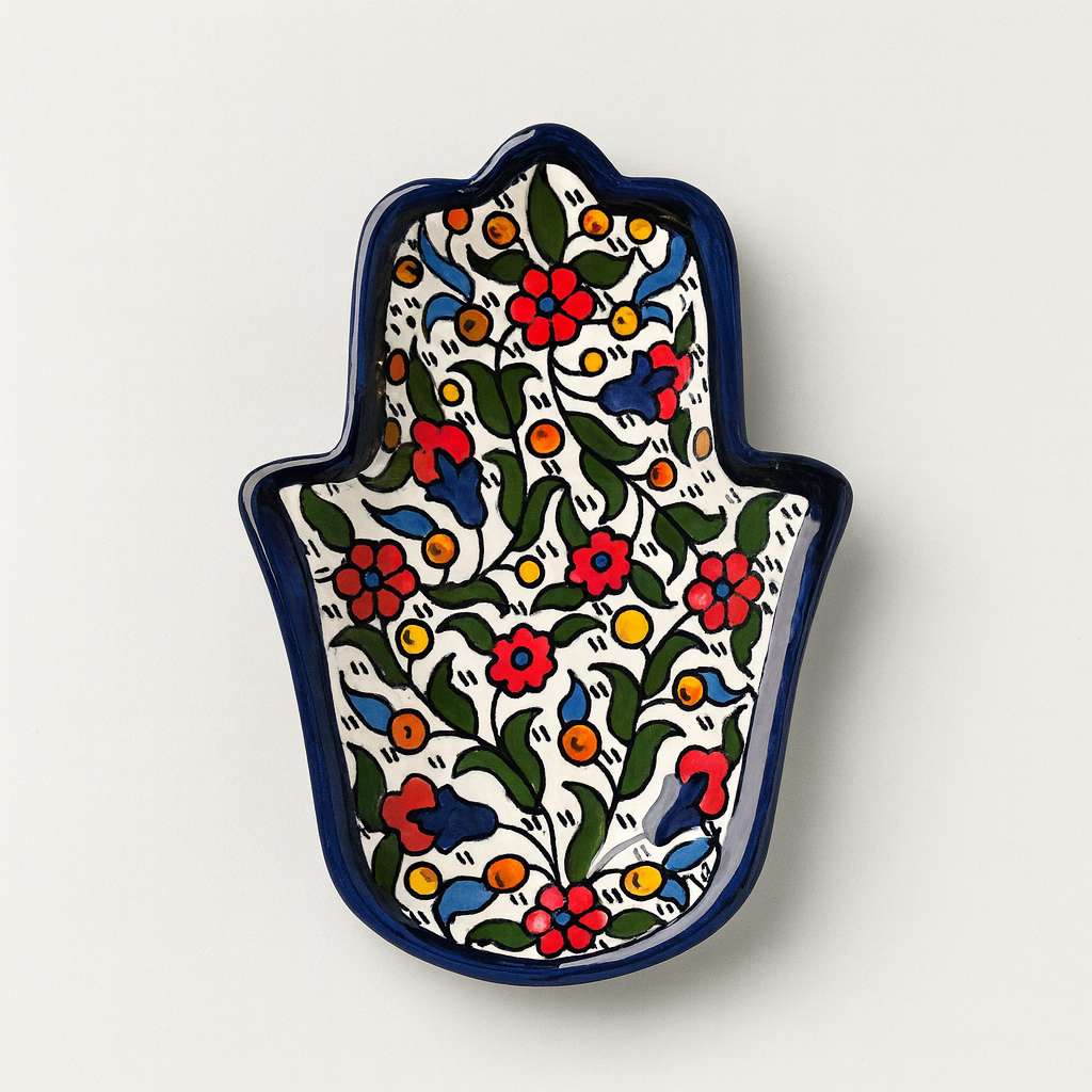 Fatima Hand Decorative Plate - Multi-color