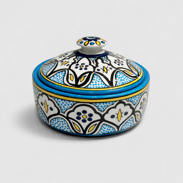 Large Serving Bowl with Lid (21 cm) - Turquoise