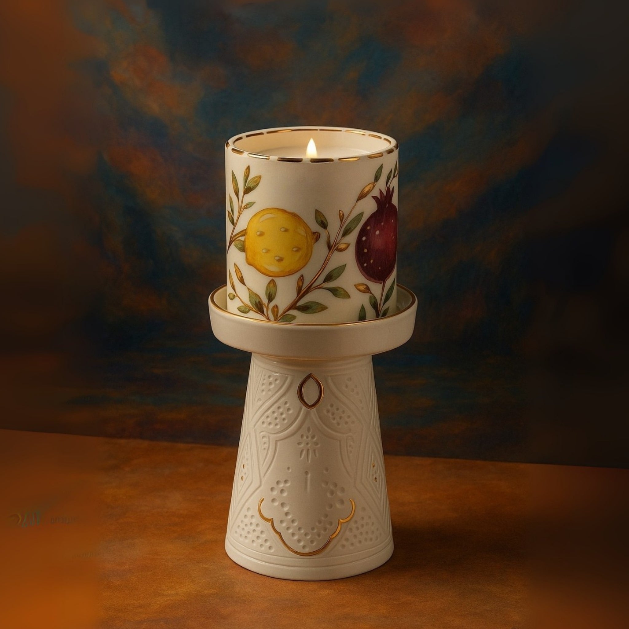 Tutti Frutti Candle & Candle Holder -  Santal Royal Scent
