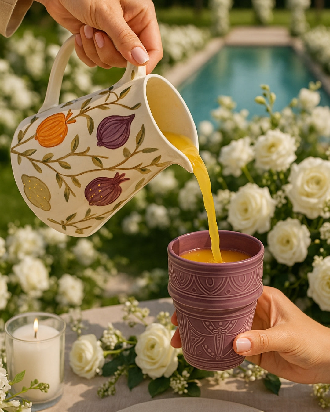 Large Tutti-Frutti Jug - Multi-Color