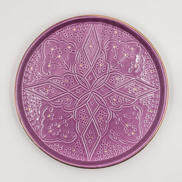 Beldi Round Serving Tray - Purple Lilac