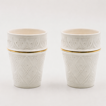Large Beldi Cups (280 ml) (Set of 2) - White