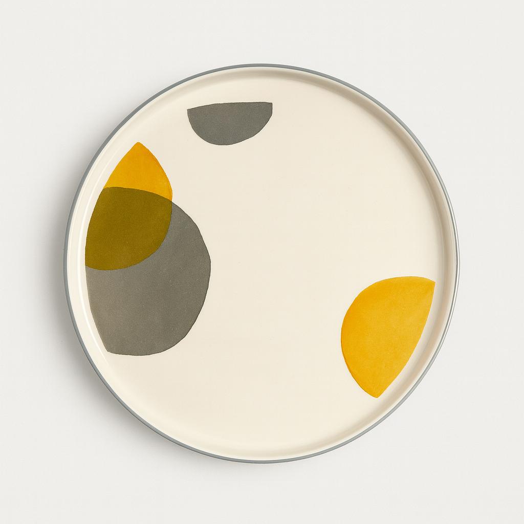 Handmade Motifs Collection (Set of 10) - Yellow & Grey