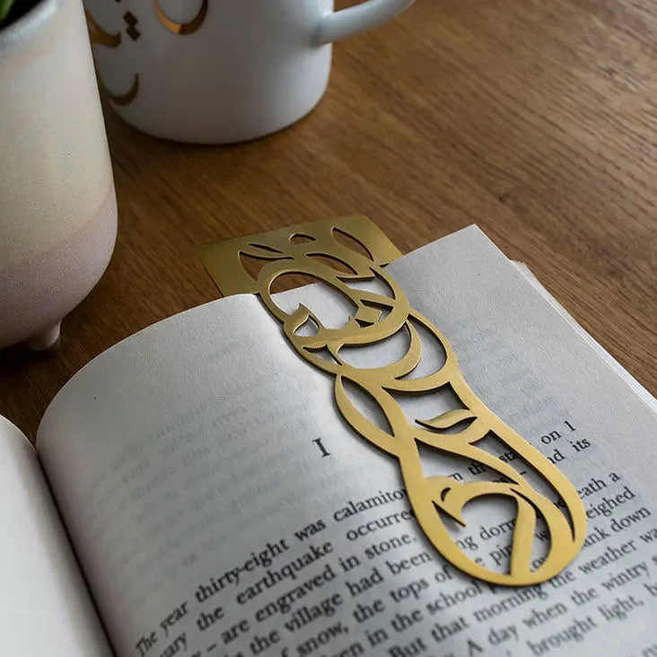 Calligraphy Bookmark - Gold