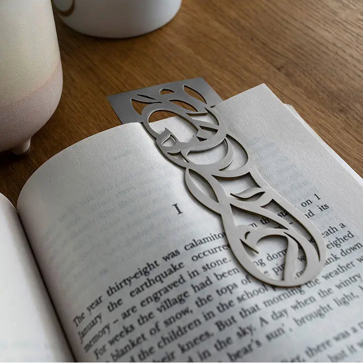 فاصل كتب بخط جميل - فضي