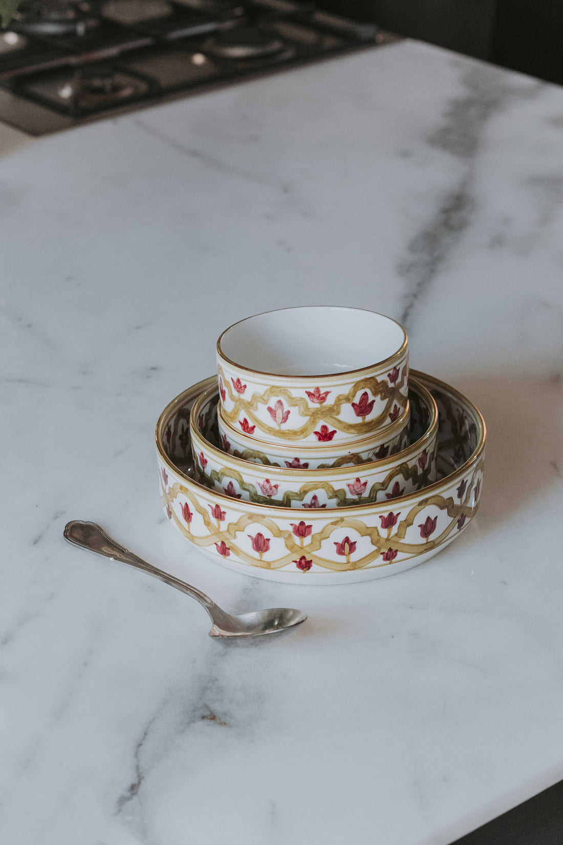 Lmida Flat Serving Bowl (18 cm) - Gold