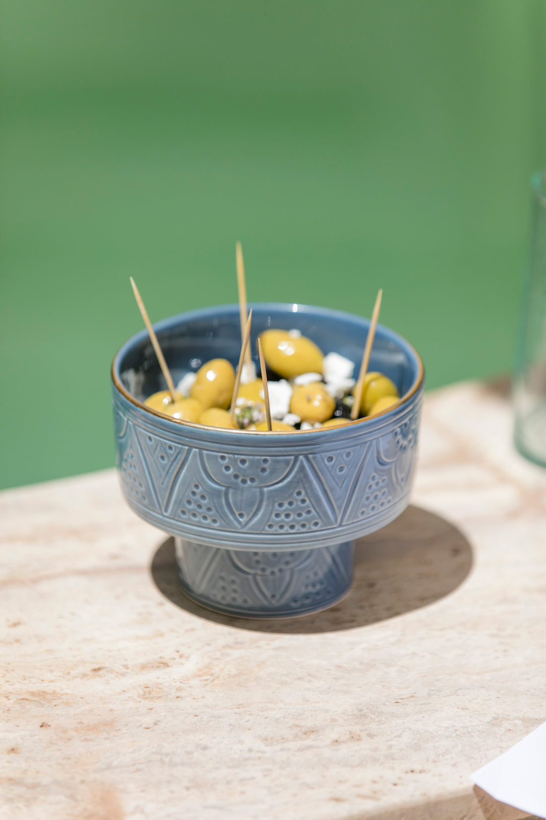 Medium Beldi Appetizer Bowl - Stone Blue